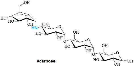 Acarbose, inhibiteur de a glucosidase