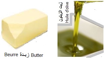 lipides, acides gras: huile, beurre